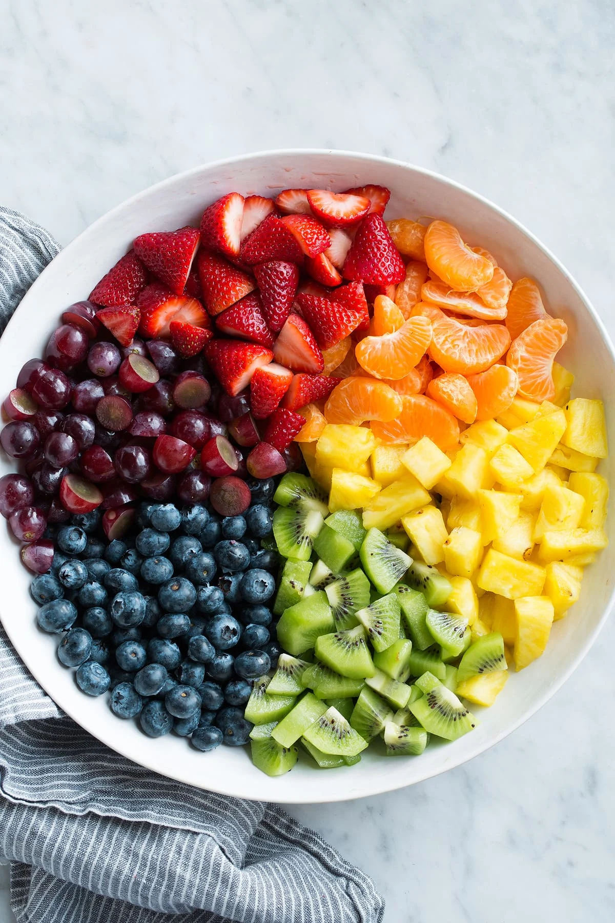 Colorful bowl of seasonal fruit